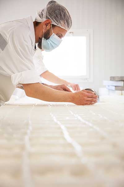 Préparation chabichou du Poitou