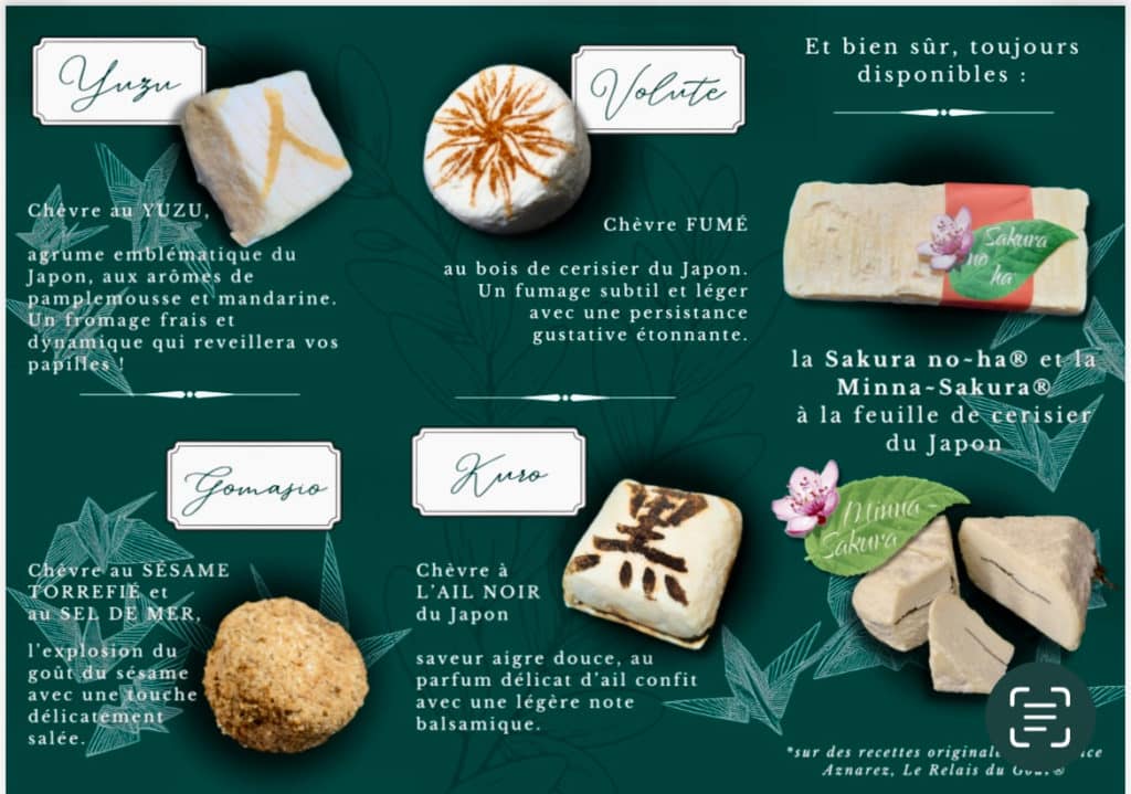 Fromages inspiration Japon